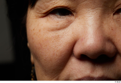 Eye Face Nose Cheek Skin Woman Asian Slim Wrinkles Studio photo references